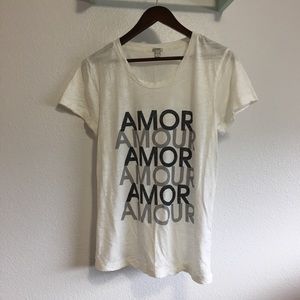 J Crew “Amor” tee